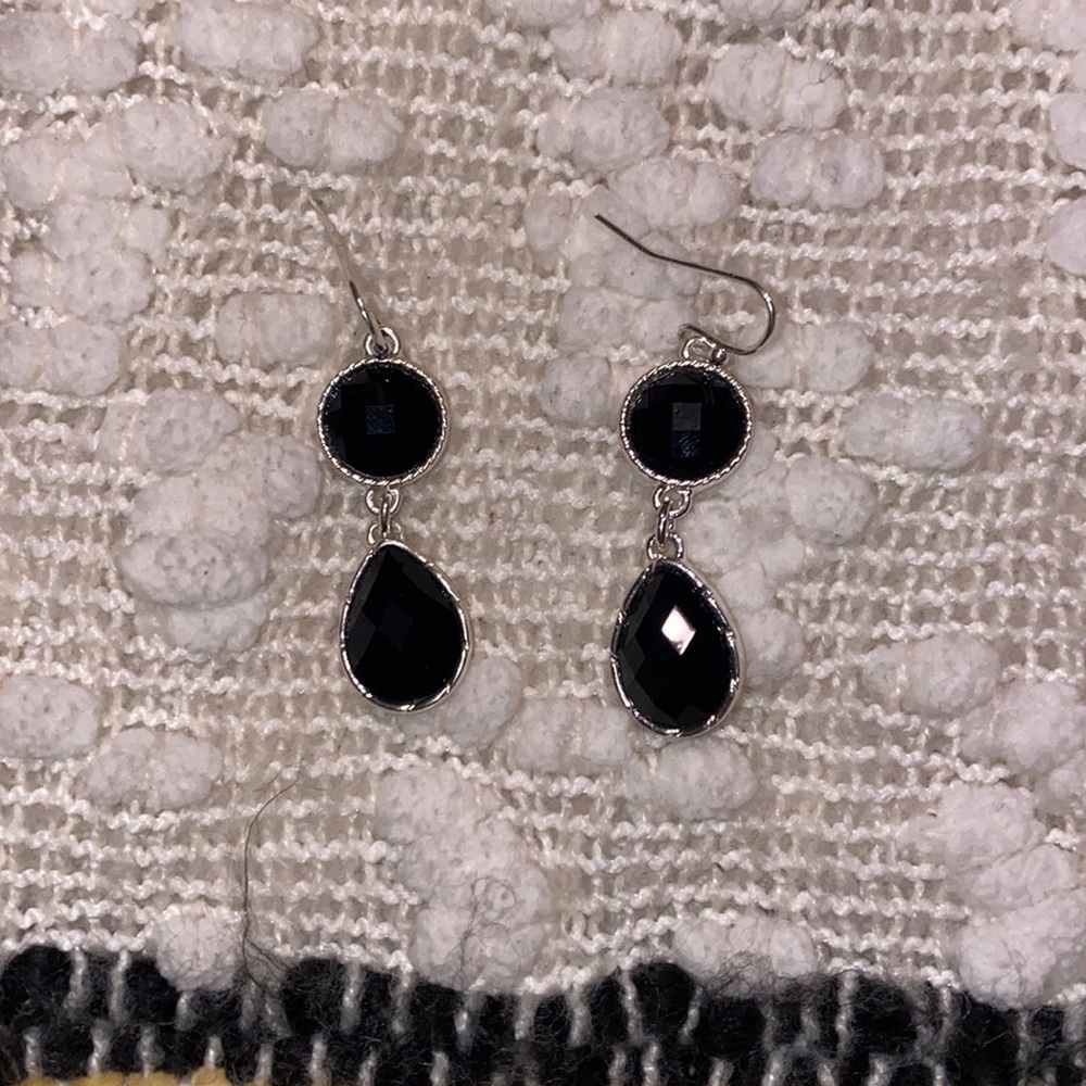 Classy black earrings